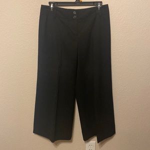 LOFT Ann Wide Leg Black Pant